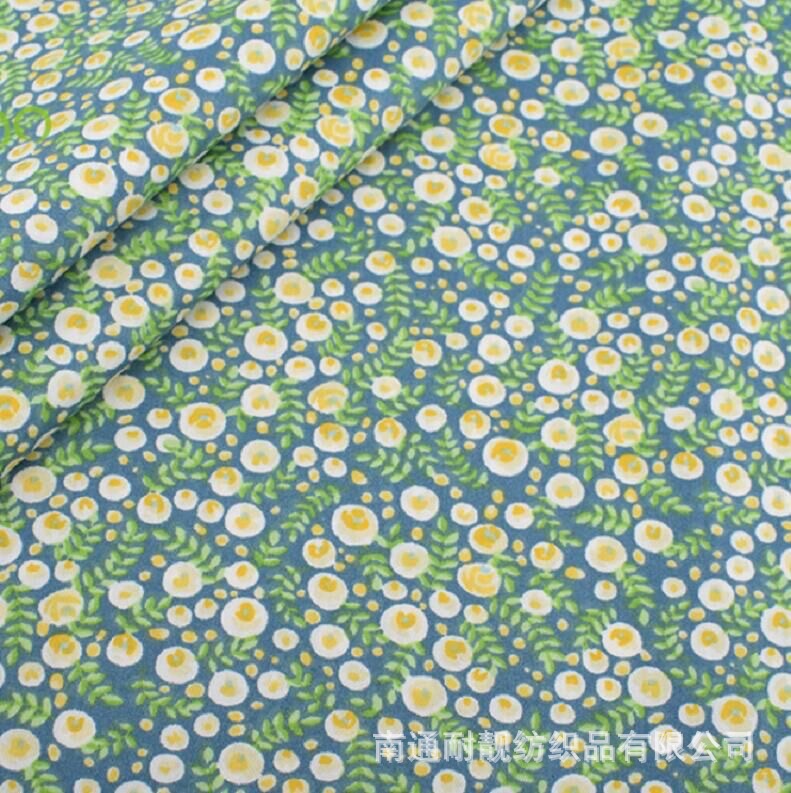 Green cloth group pastoral small floral cotton twill fabric cotton bedding handmade home clothes baby clothes fabric wholesale
