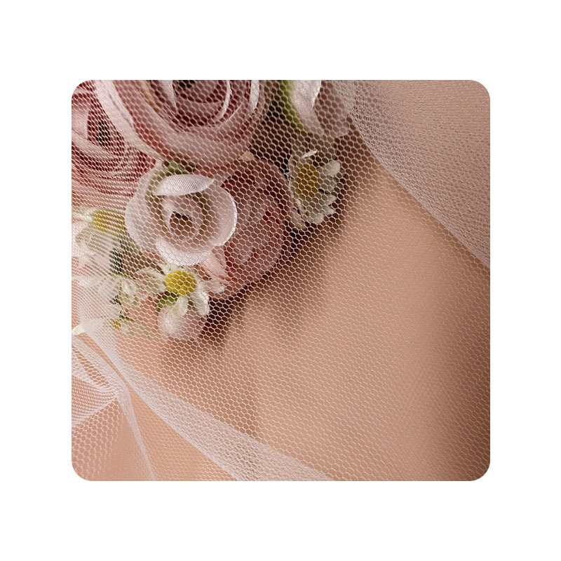 Large quantity in stock wholesale 20D nylon transparent net for high-end embroidered wedding dress evening dress super skin-friendly soft Net
