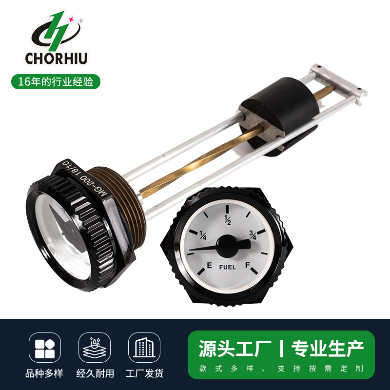 Механический уровень масла для дизельного топливного бака с индикатором уровня масла на месте 6-отверстий фланец