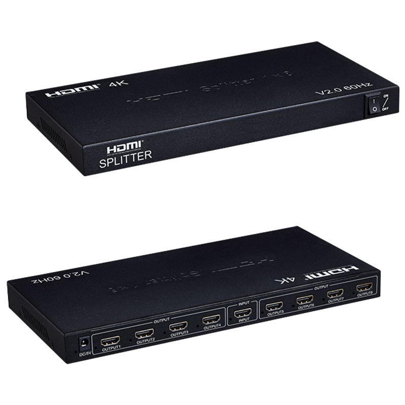 HDMI distributor 2.0 One-Eight distributor HDMI video distributor 1-in-8-out picture distributor