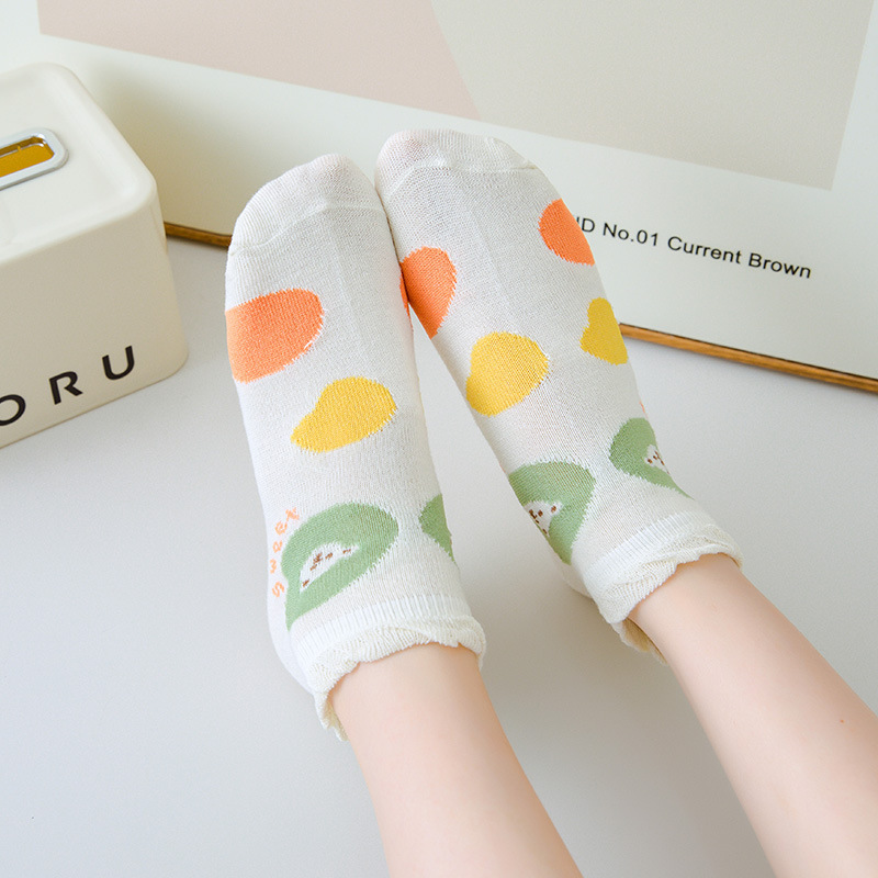 New summer socks women Korean cute wind mesh breathable boat socks ins lace cute girls socks wholesale