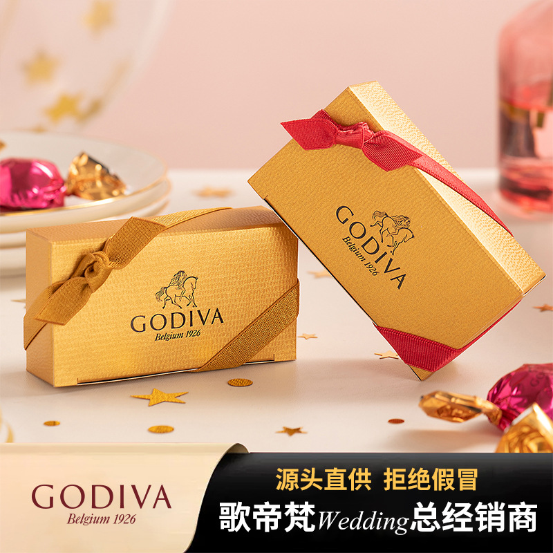 Официальный канал Godiva Шоколадные свадебные конфеты Трюфели черный шоколад Подарочная коробка Оптовые свадебные сувениры