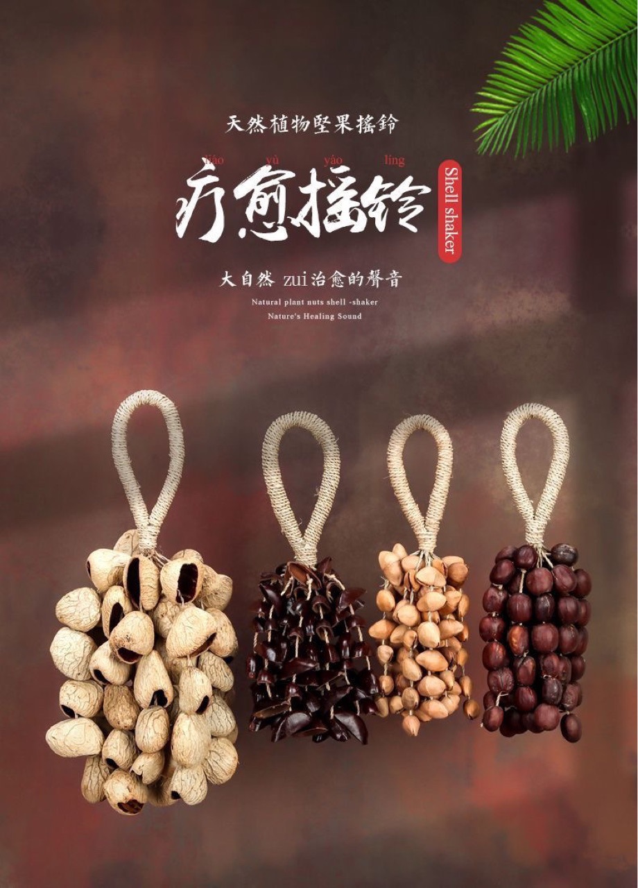 Van Wood Fruit & Deri terre [Fruit Shell Rattle] African Minority Musical Instrument Plant Fruit Bracelet