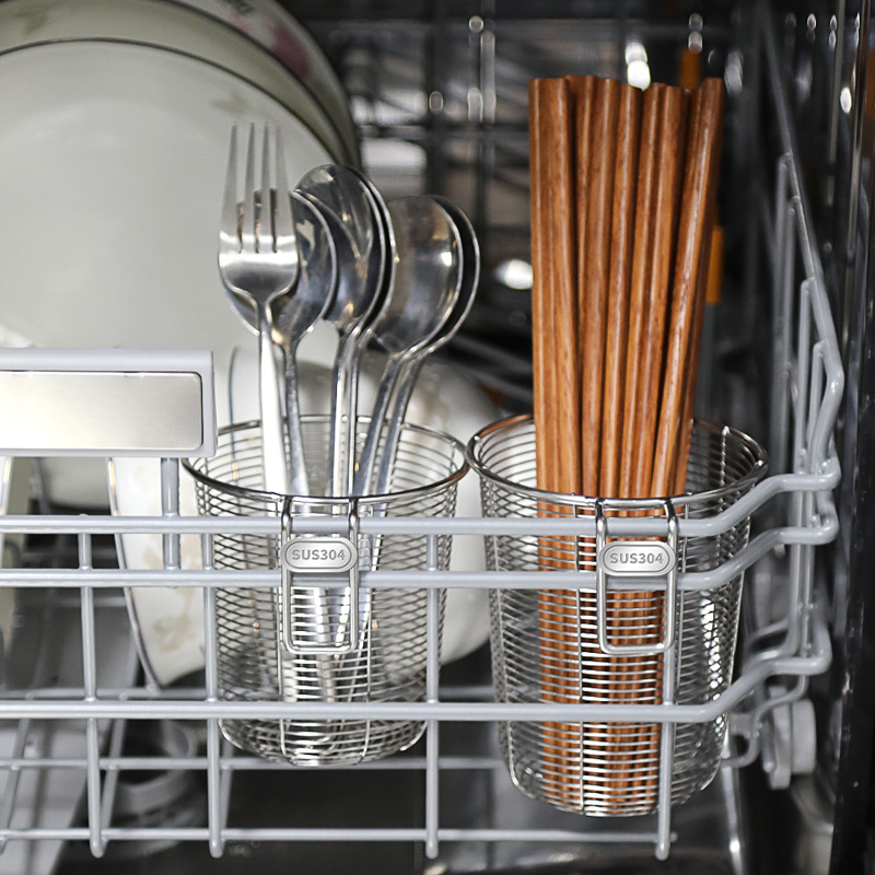 в наличии подставка для палочек 304 из нержавеющей стали, контейнер для палочек, решетка для слива, кухонный органайзер, коробка для столовых приборов для посудомоечной машины