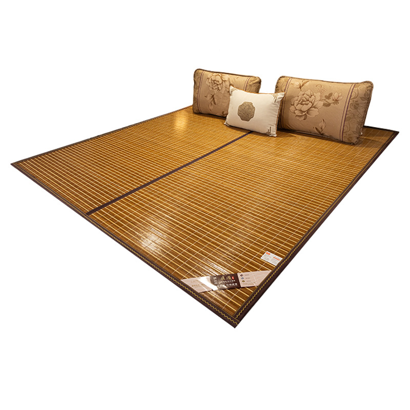 Bamboo Mat Home Foldable 1.5M Double 1.8 Double-Sided Mat Student Dormitory 0.9 Mat Grass Mat Ice Silk Mat