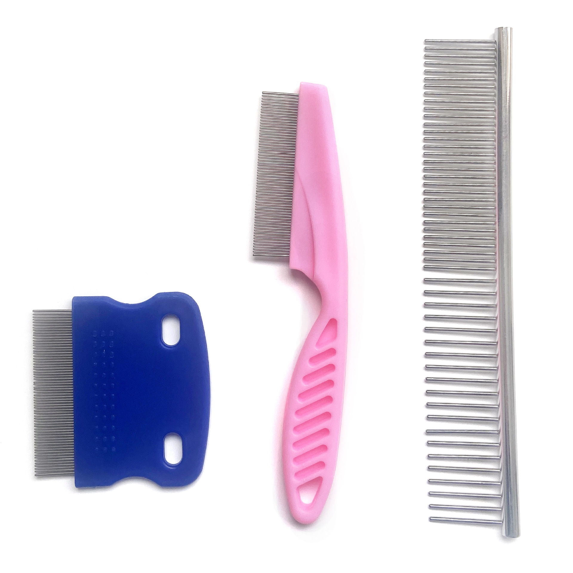 Cross-border foreign trade pet beauty cleaning suit pet embroidery steel flea comb bath supplies factory direct supply