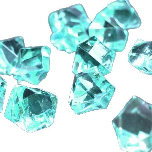 150 Pieces Fake Gold Ice, Acrylic Ice Fake Plastic Gold Block Rock Gem Marble Vase Filler Decoration