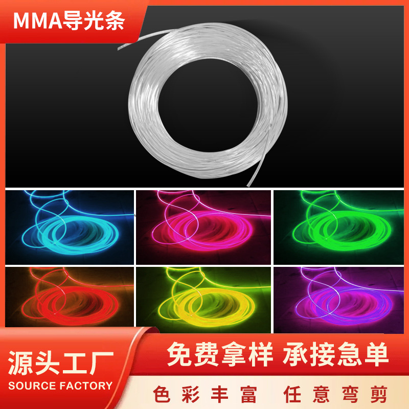 Световая полоса из пластикового оптического волокна, супер яркая, атмосферная лампа, оптовая продажа