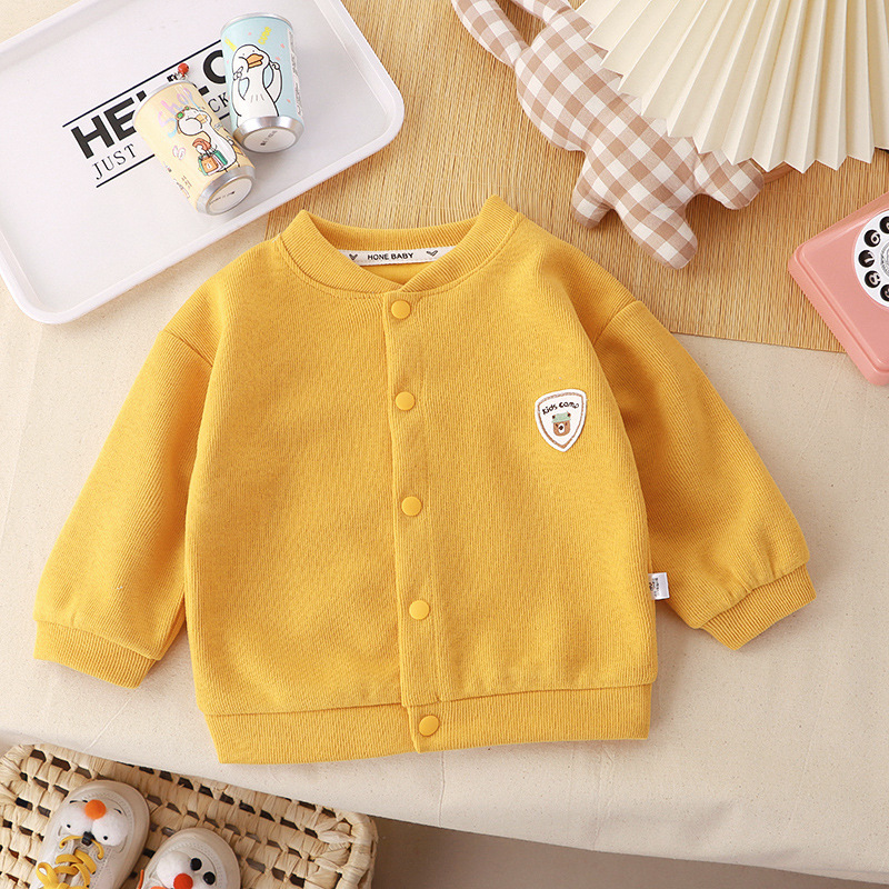 2025 New Spring and Autumn Knitted Coat Boys Cardigan Women's Treasure Knitted Shirt Casual Fashion Western Style Explosion Long Sleeve