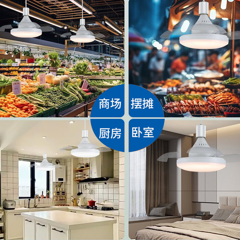 Cross-border manufacturers supply invisible fan lights household bedroom ceiling lights dining room living room ceiling lights wholesale