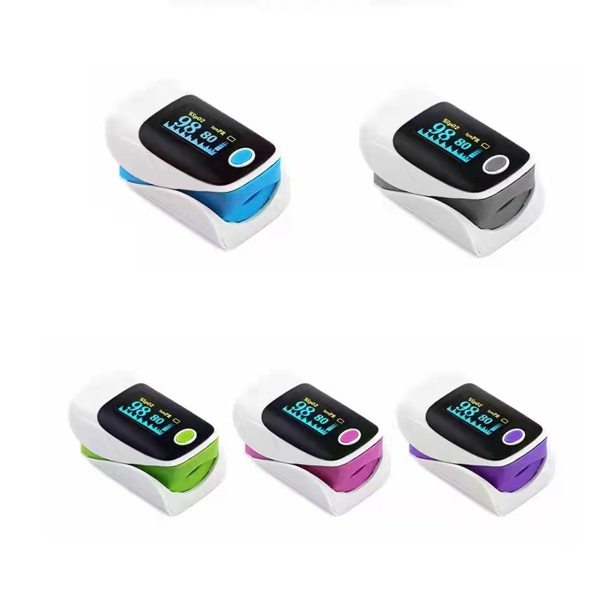 Foreign trade oximeter finger clip oximeter pulse heart rate measurement oxygen saturation meter LK87 oximeter wholesale