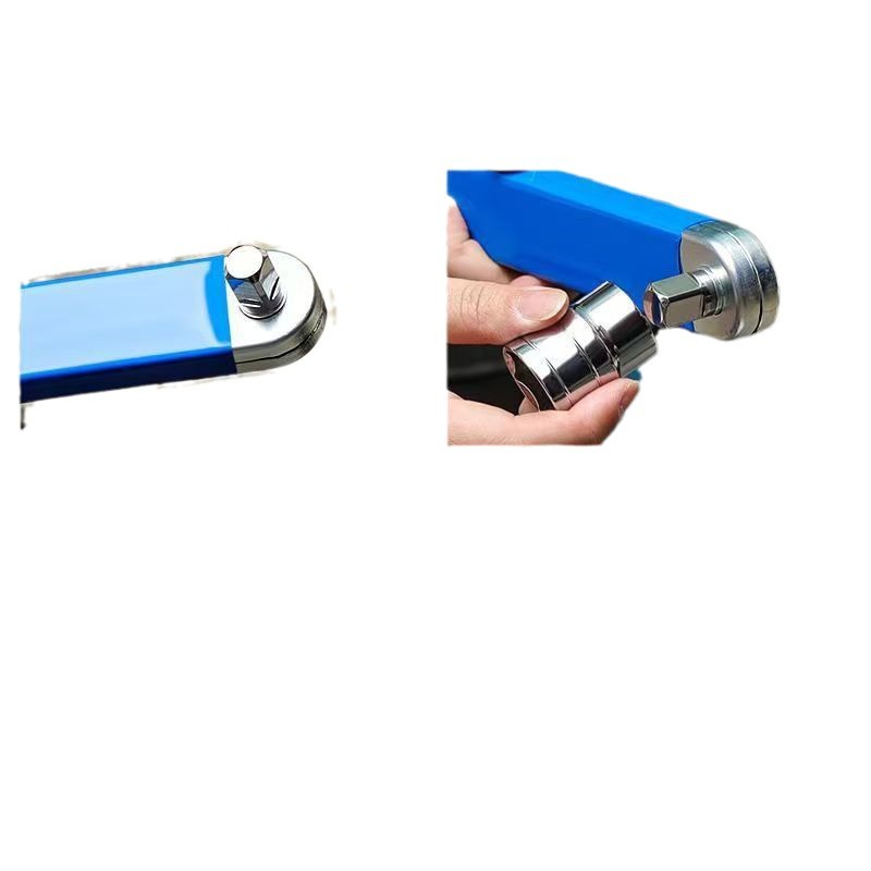New multi-function extension wrench ratchet extension wrench dual-purpose quick socket universal extension full set of two in one