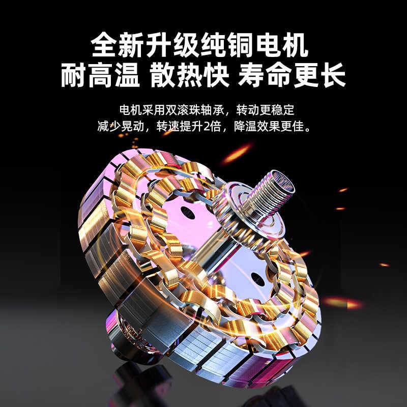 Ox 1400 ceiling fan three-leaf black remote control household ceiling fan 56-inch five-leaf industrial fan ceiling fan