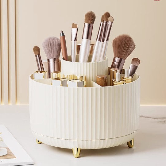 Desktop Rotating Storage Box Household Fit Box Rotating Skin Care Dressing Table Cosmetic Storage Box Pen Storage