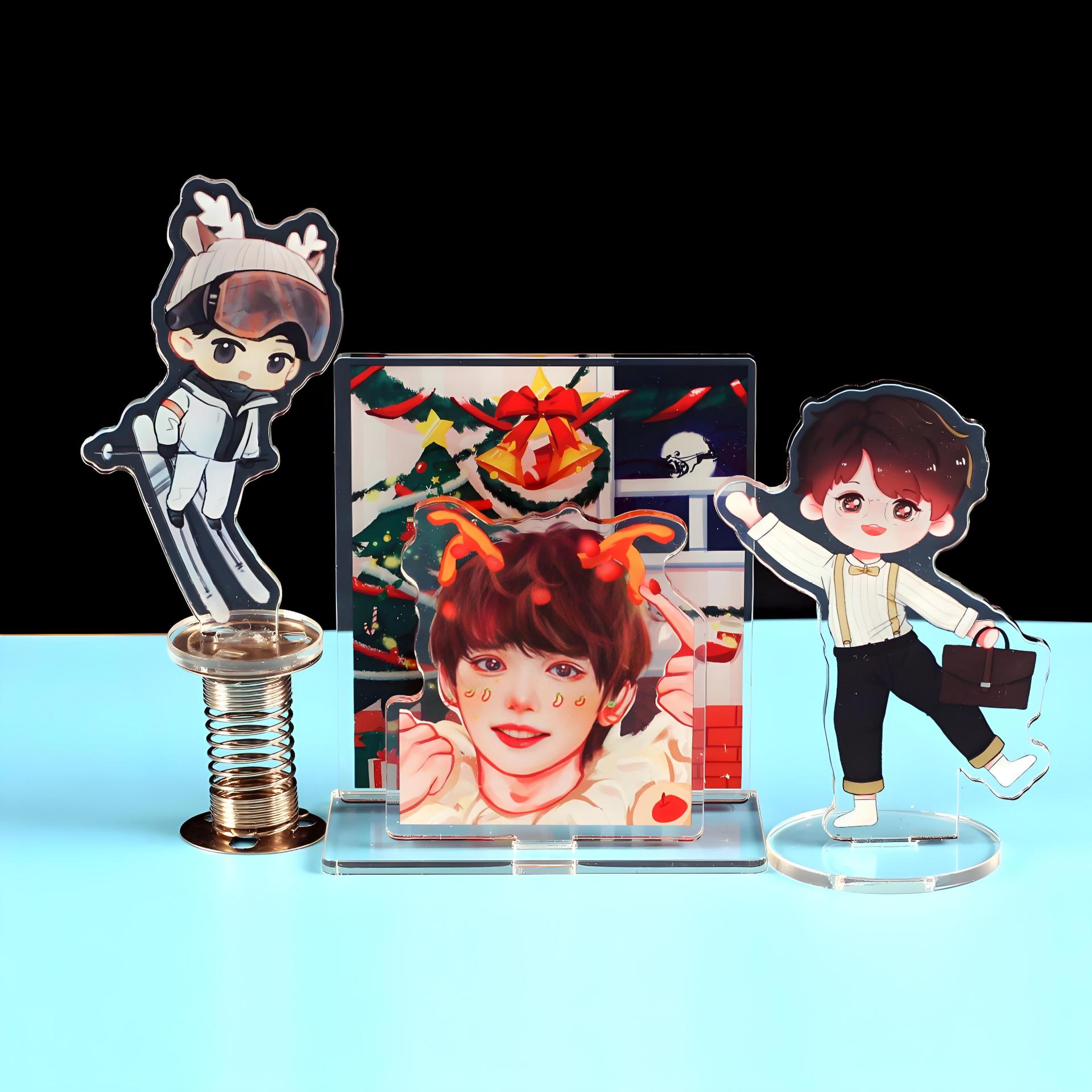 Creative acrylic cute cartoon plug-in various fashionable brand cartoon animation DIY ornaments peripheral processing