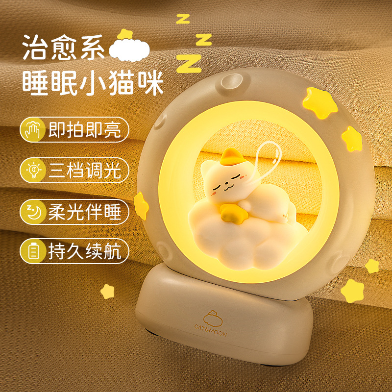 Креативный милый фонарь, подарок на день рождения для девочки, онлайн-декор, ночник в виде котенка