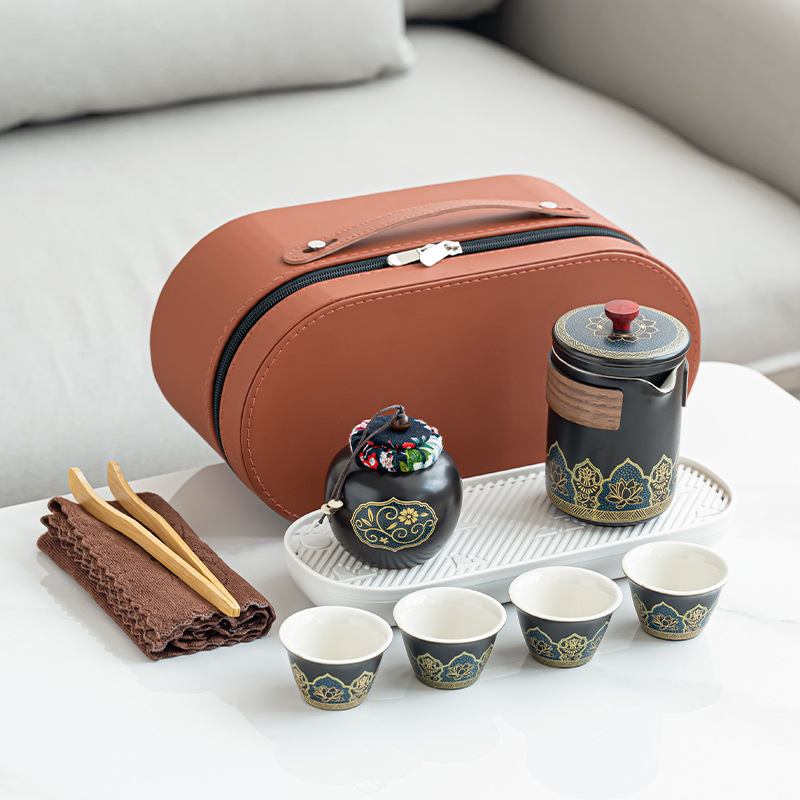 Чайный набор для путешествий, портативный, с быстрым стаканом, подарки для бизнеса