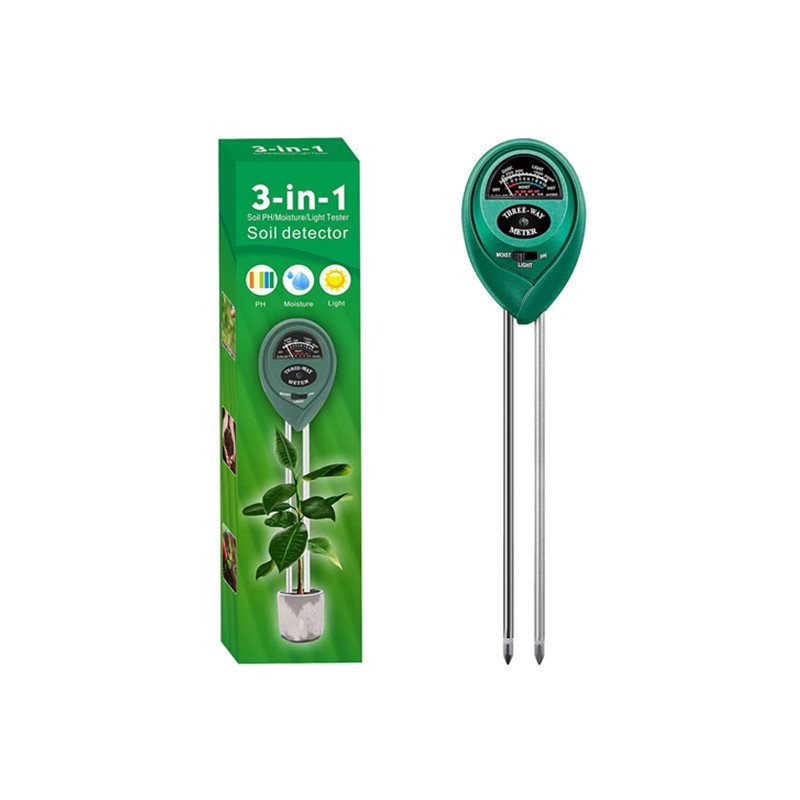 Three-In-One Soil Tester Ph Meter Gardening Soil Moisture Moisture Nutrient Detector Fertilizer Meter