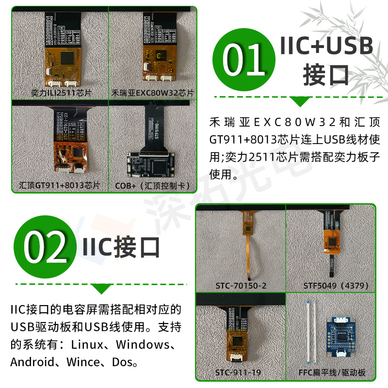 7inch Capacitive Screen Multi-Point Touch Pure Flat Built-In Capacitive Touch Screen Industrial Medical Testing Equipment Touch Screen