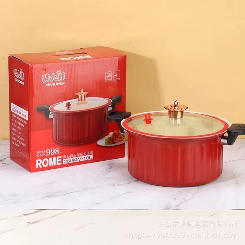 Кастрюля Fresh Master Roman, домашняя, с микропрессией, большая емкость, антипригарная