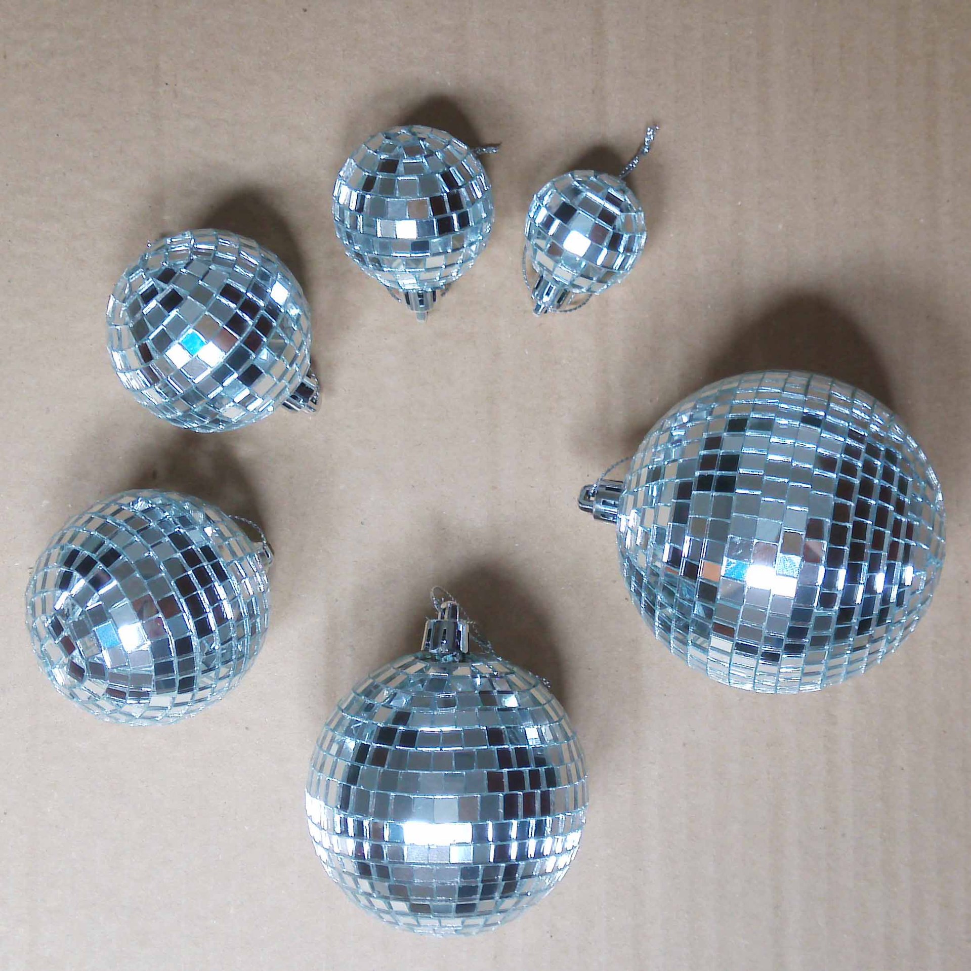 50mm glass mirror ball Christmas ball pendant (40mm-200mm Can Do)