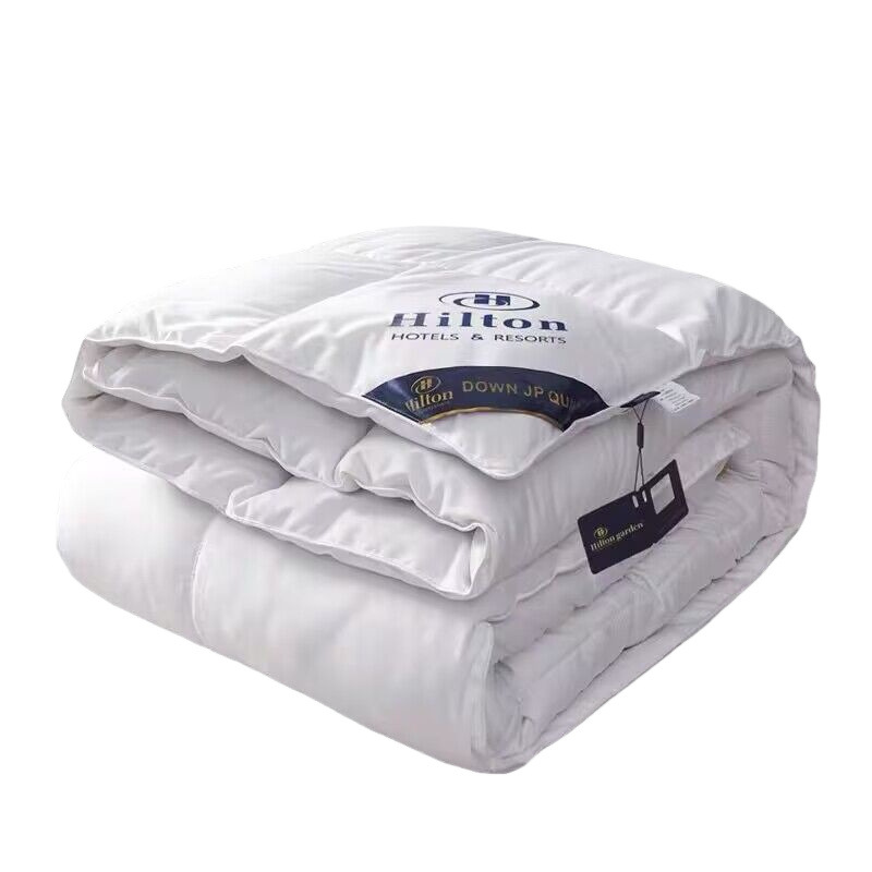 Hilton Feather Velvet Quilt Hotel Quilt Core Quilt Spring and Autumn Quilt Thickened Feather Velvet Gift Quilt Winter Quilt