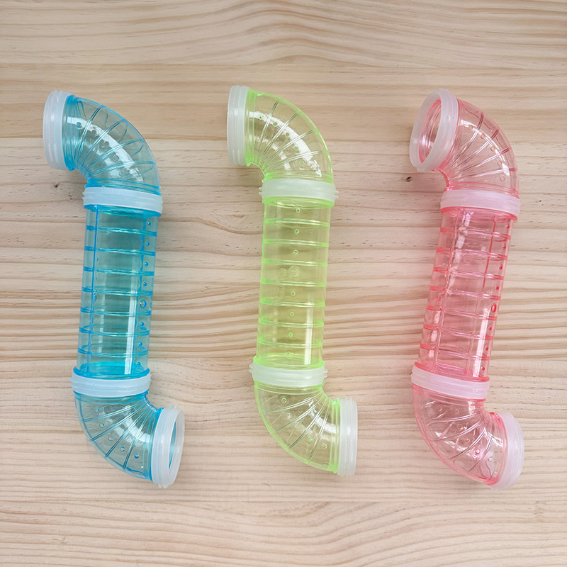 Трубка для хомяков, золотой медведь, прозрачная, для побега