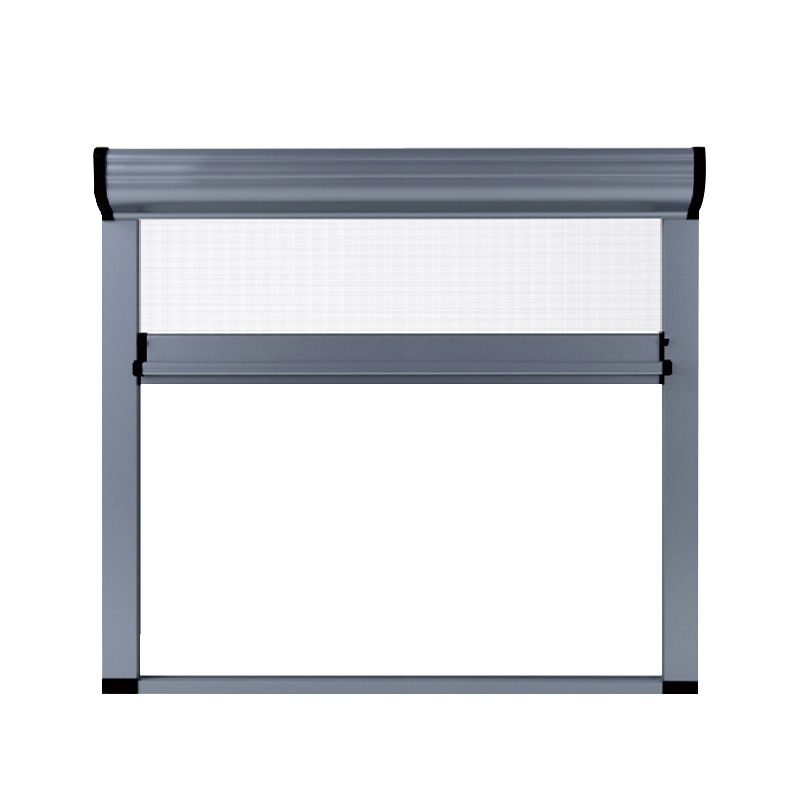 Reel aluminum alloy invisible anti-mosquito screen window ventilation rewinding profile telescopic material weight fiber gauze wholesale
