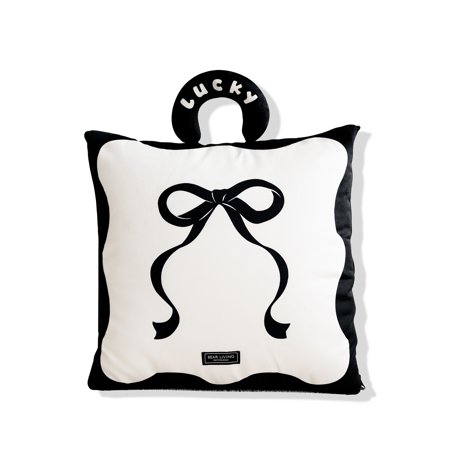 Bow multifunctional fashion hand pillow quilt dual-purpose car sofa cover blanket 2-in -1 office nap