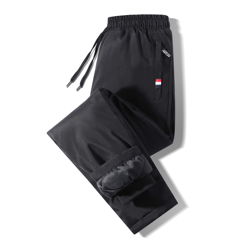 2023 Winter down Cotton Pants, Thickened Loose Men's Windproof Warm Sweatpants, Sports Pants, Thickened and Warm