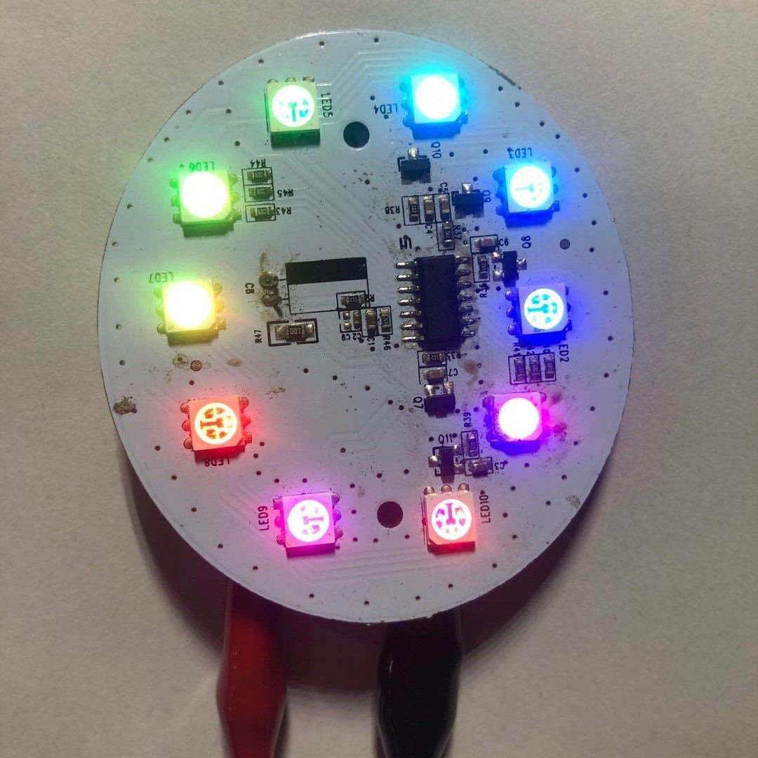 Цветной светящийся чип для разработки программного обеспечения схемы маркера