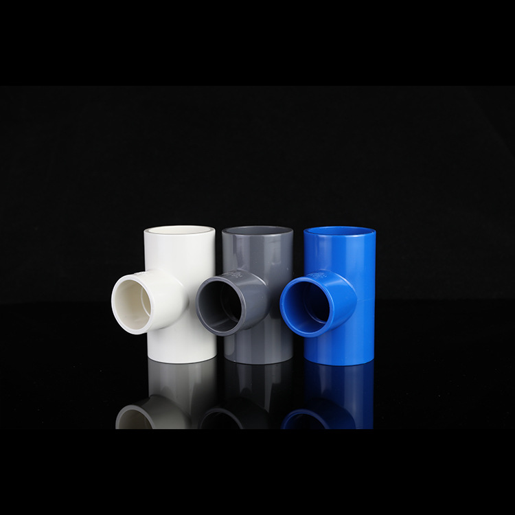PVC water supply tee equal diameter plane tee irrigation thickened plastic furniture water pipe joint fittings wholesale