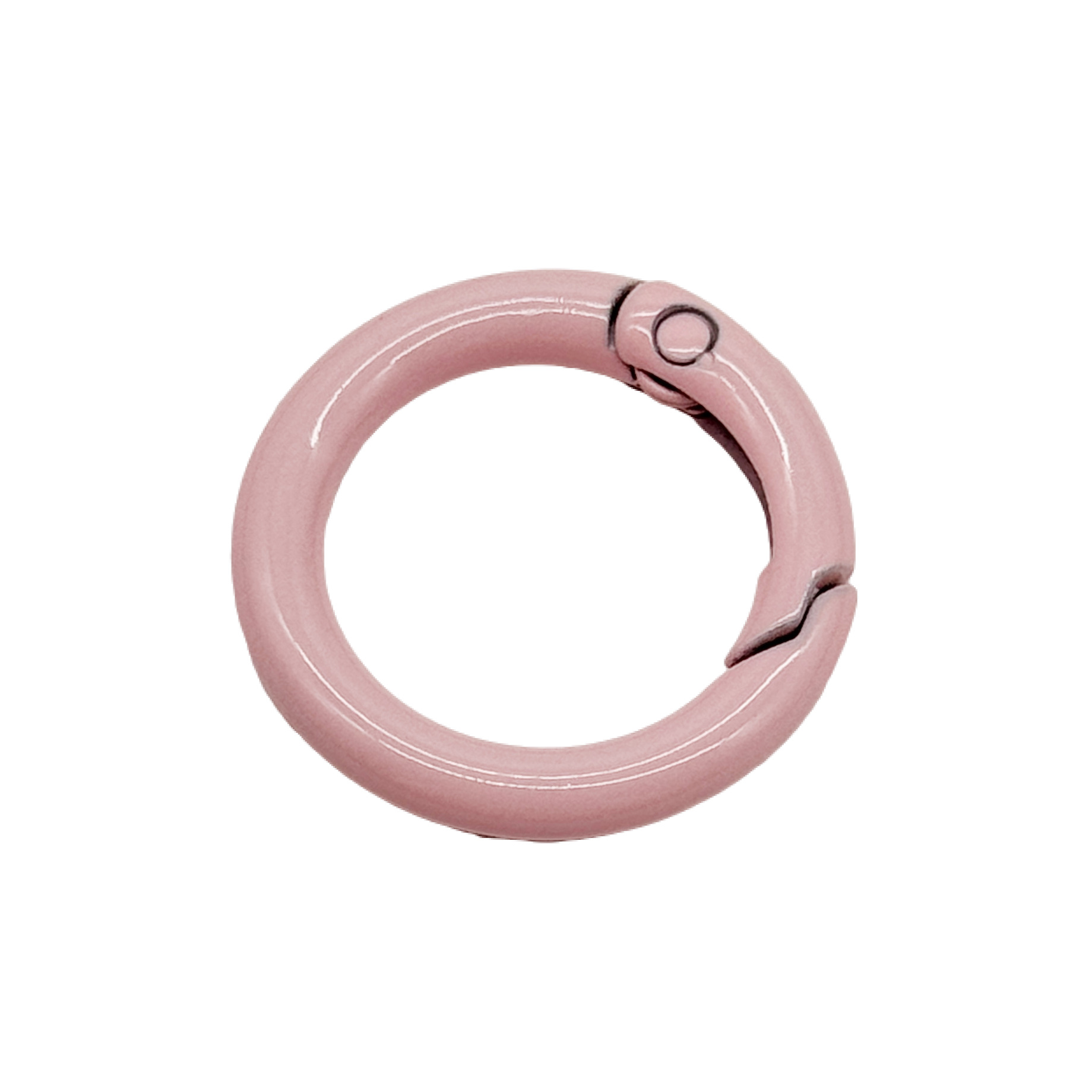 Candy color spring buckle paint zinc alloy color book ring card ring keychain diy jewelry accessories metal ornaments