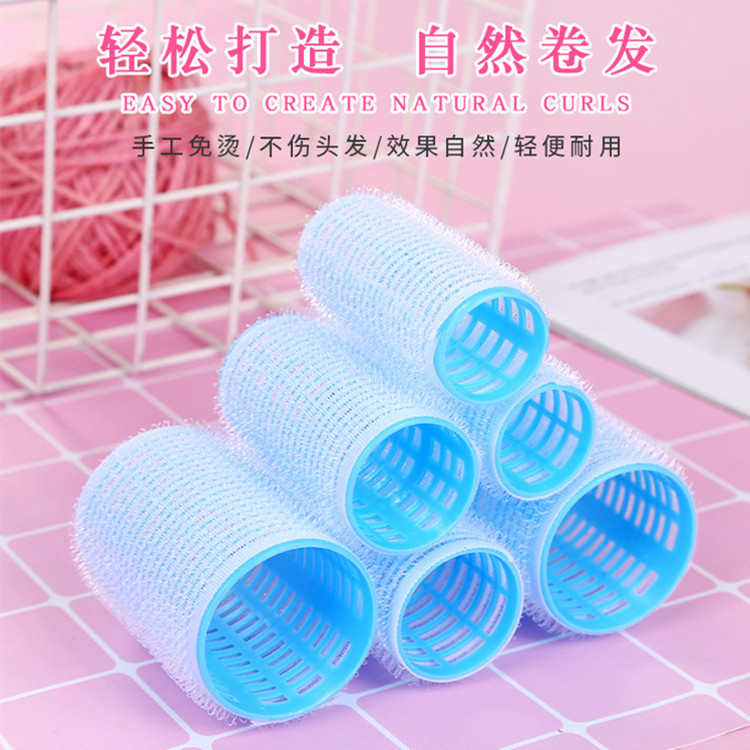 Factory direct bangs curling roller curling clip curling iron plastic self-adhesive curling iron