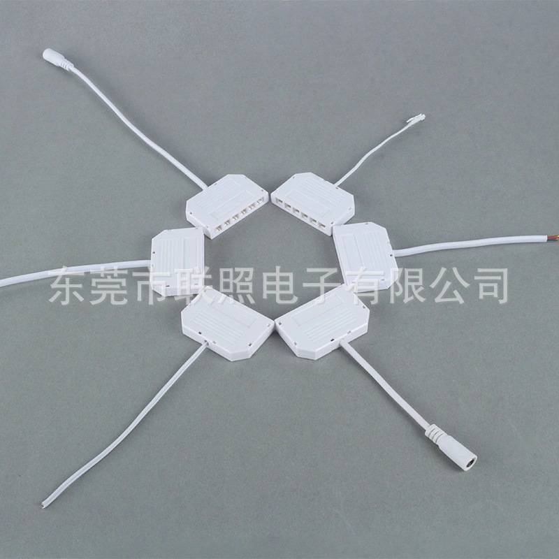 Lighting accessories DuPont Port six-hole junction box one-to-six-bit wine cabinet Cabinet lamp junction box lamp connector