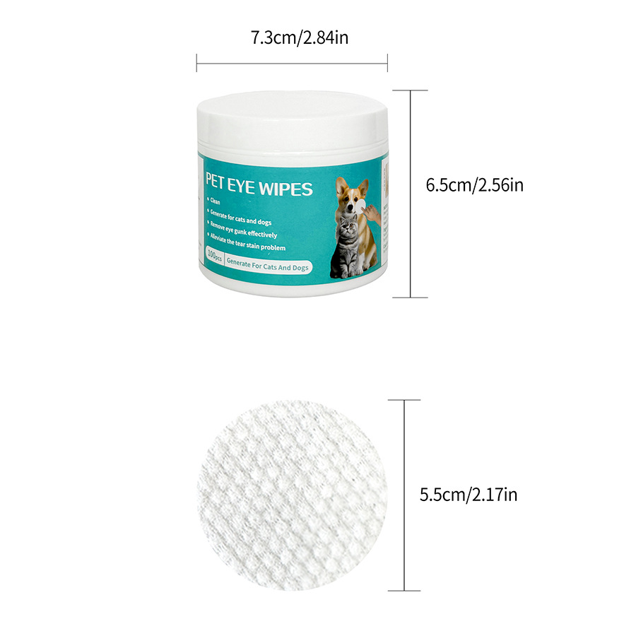 Foreign trade cross-border pet supplies pet eye wipes tear removal cleaning wipes cat eye wiping tear removal