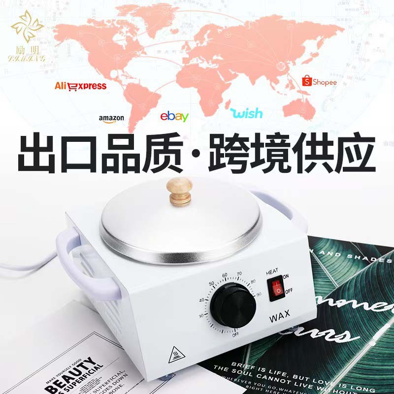 Cross-Border Hair Removal Wax Machine, Beauty Wax Heater, Beeswax Hair Removal Wax Melting Machine, Large Capacity European Standard Single Stove Wax Therapy Instrument