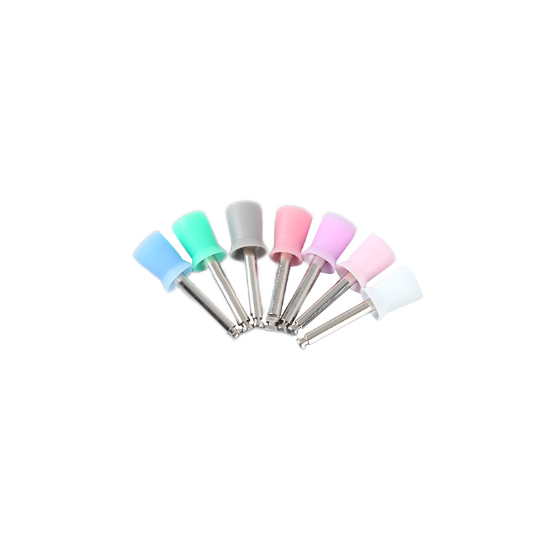 Card type polishing Cup tooth polishing material dental polishing grinding head mixed polishing Cup with multiple colors wholesale