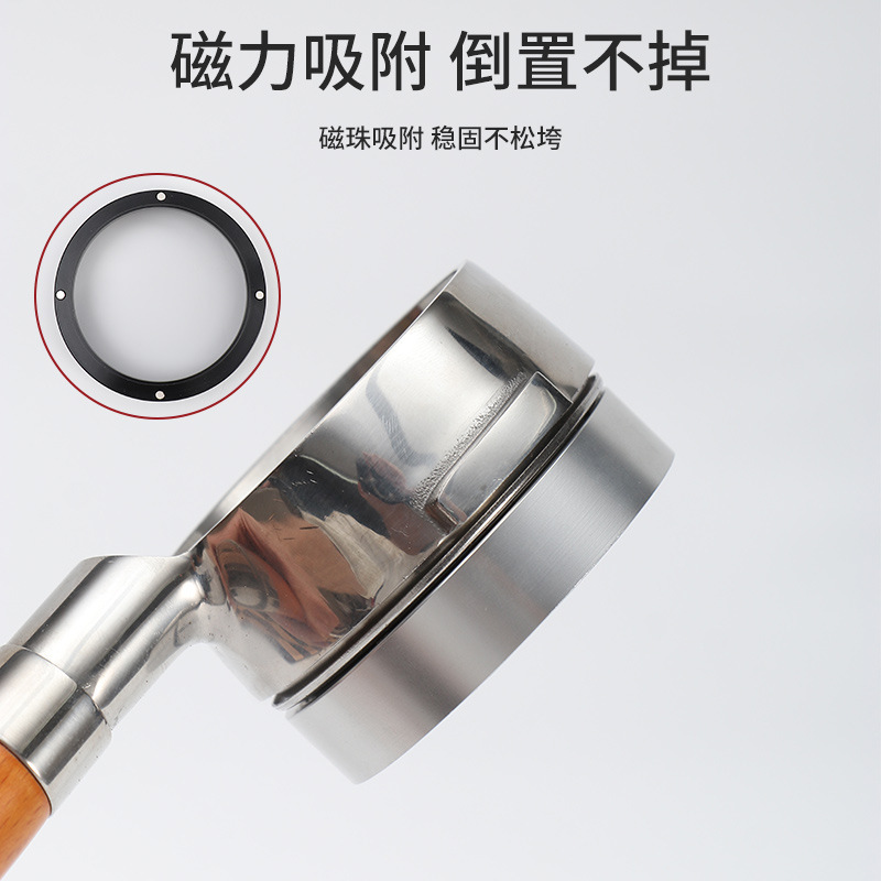 Coffee Machine Handle Cloth Powder Ring 58mm Coffee Grinder Magnetic Aluminum Powder Receiving Ring 51 Anti-flying Powder Receiving Ring