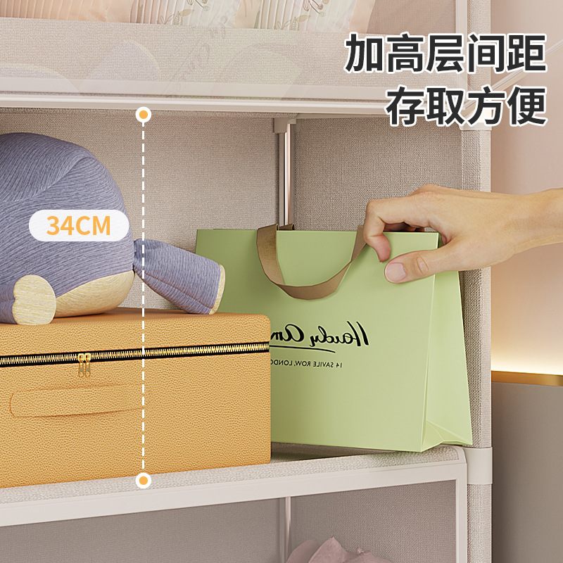 Storage Cabinet Storage Cabinet Floor-Standing Living Room Wall-Mounted Household Toy Cabinet Bookshelf Transparent Dust-Proof Wardrobe for Rental Housing