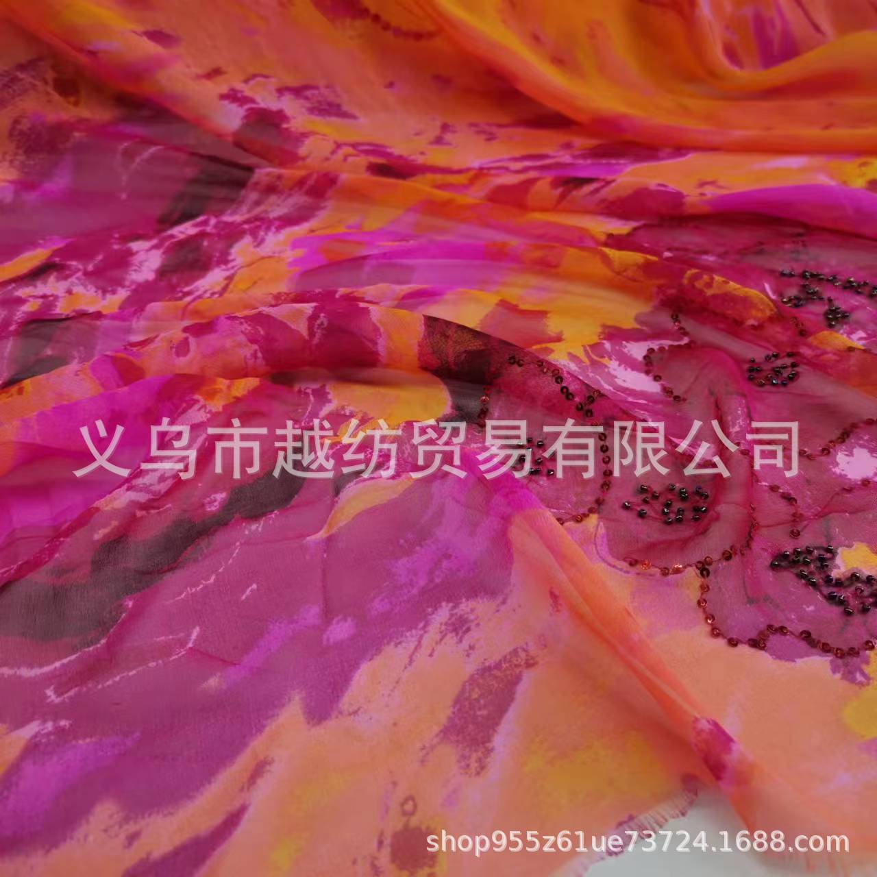 Special Price Handmade Beaded Silk Qiaoji Embroidered Sequin Fabric 9 Mm 100 Mulberry Silk Breathable Dress Turban