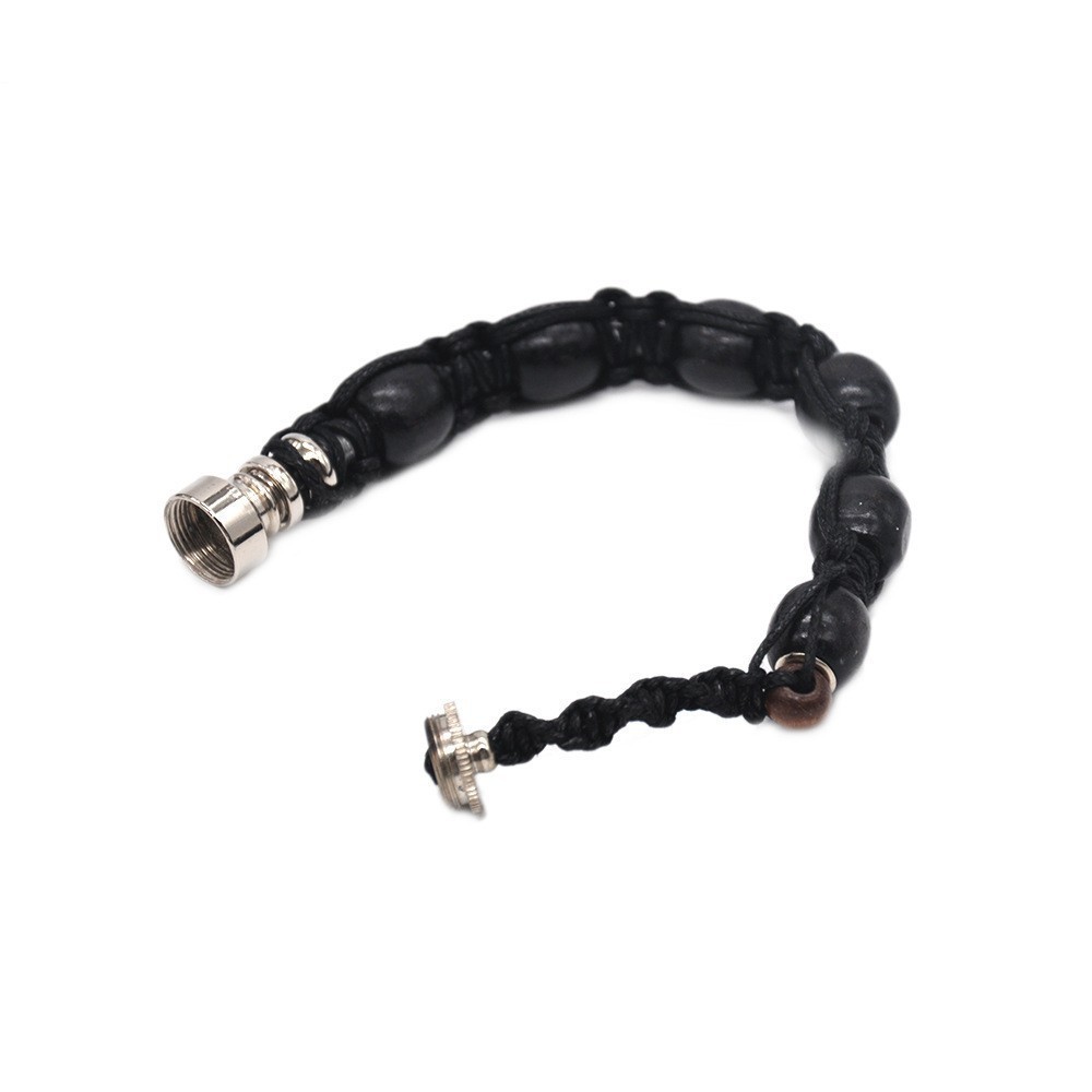 Hand-Woven Rope Pipe Cross-Border Popular Bracelet-Style Thick Line Metal Pipe 270mm Long Six-Bead Bracelet Pipe