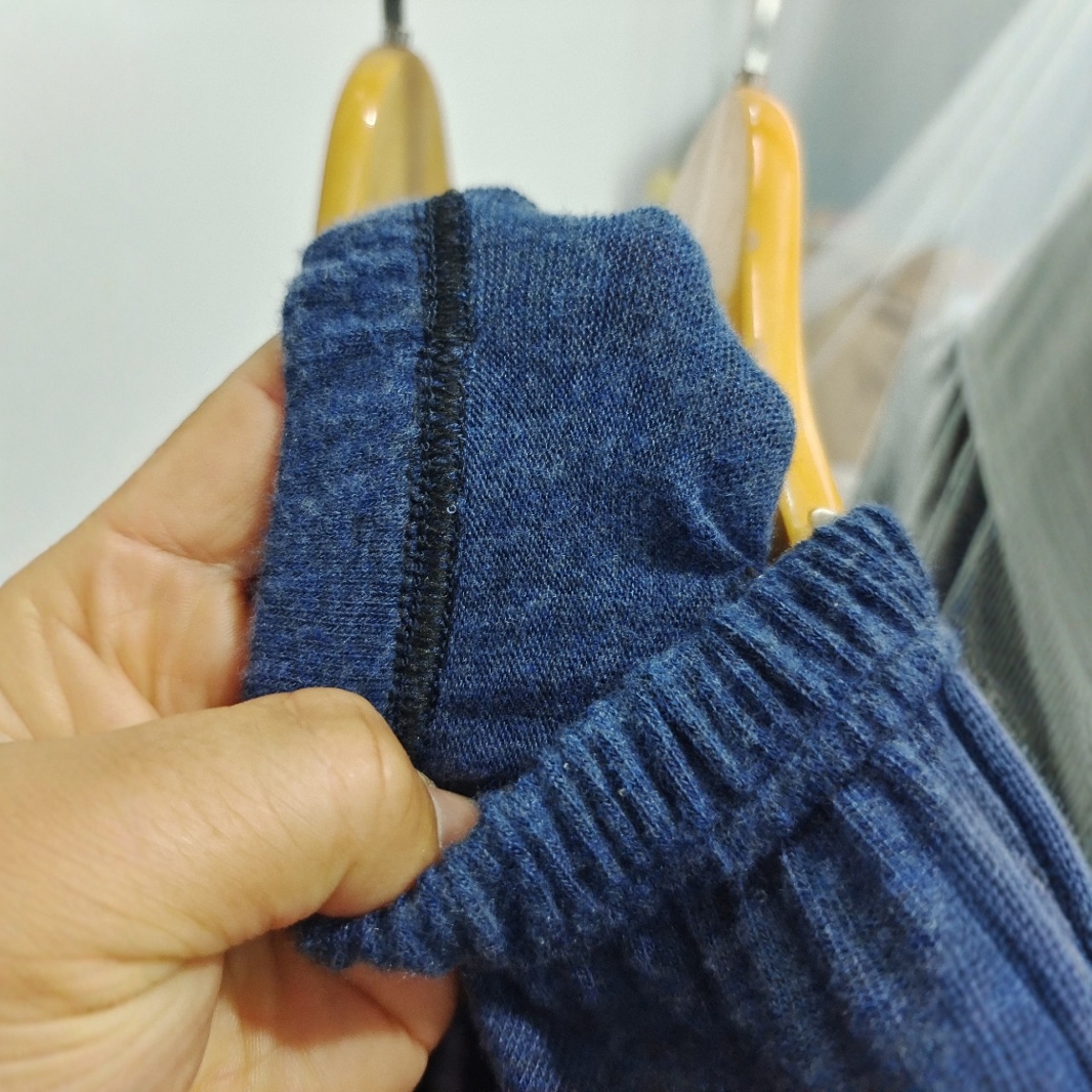 Middle-aged and elderly autumn pants, men's sweat cloth wool autumn pants, spring and autumn and winter bottoming men's pants, plus