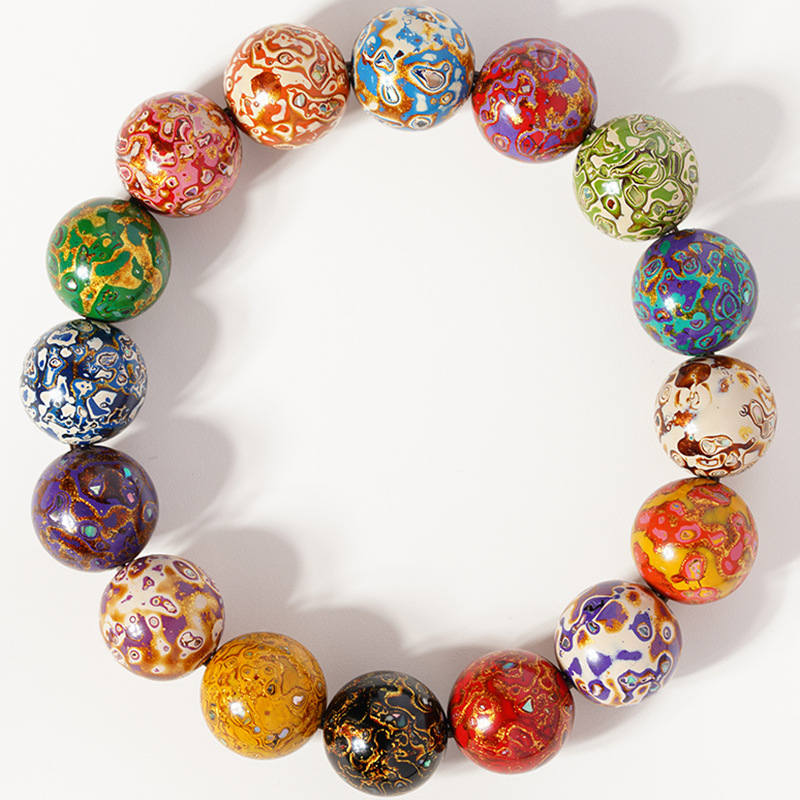 Large Lacquer Beads Single Bead 10mm Size Loose Beads Buddhist Beads DIY Accessories Gift Bracelet Natural Plant Lacquer Handmade