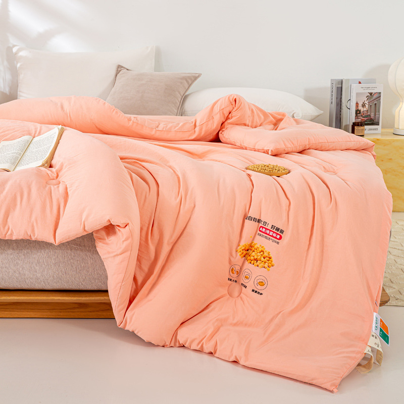 Washable Soybean Quilt, Thickened Quilt for Home Use, Winter Quilt Core, Cotton Quilt, Dormitory Summer Cooling Quilt, Warm Bedding, Gift Quilt