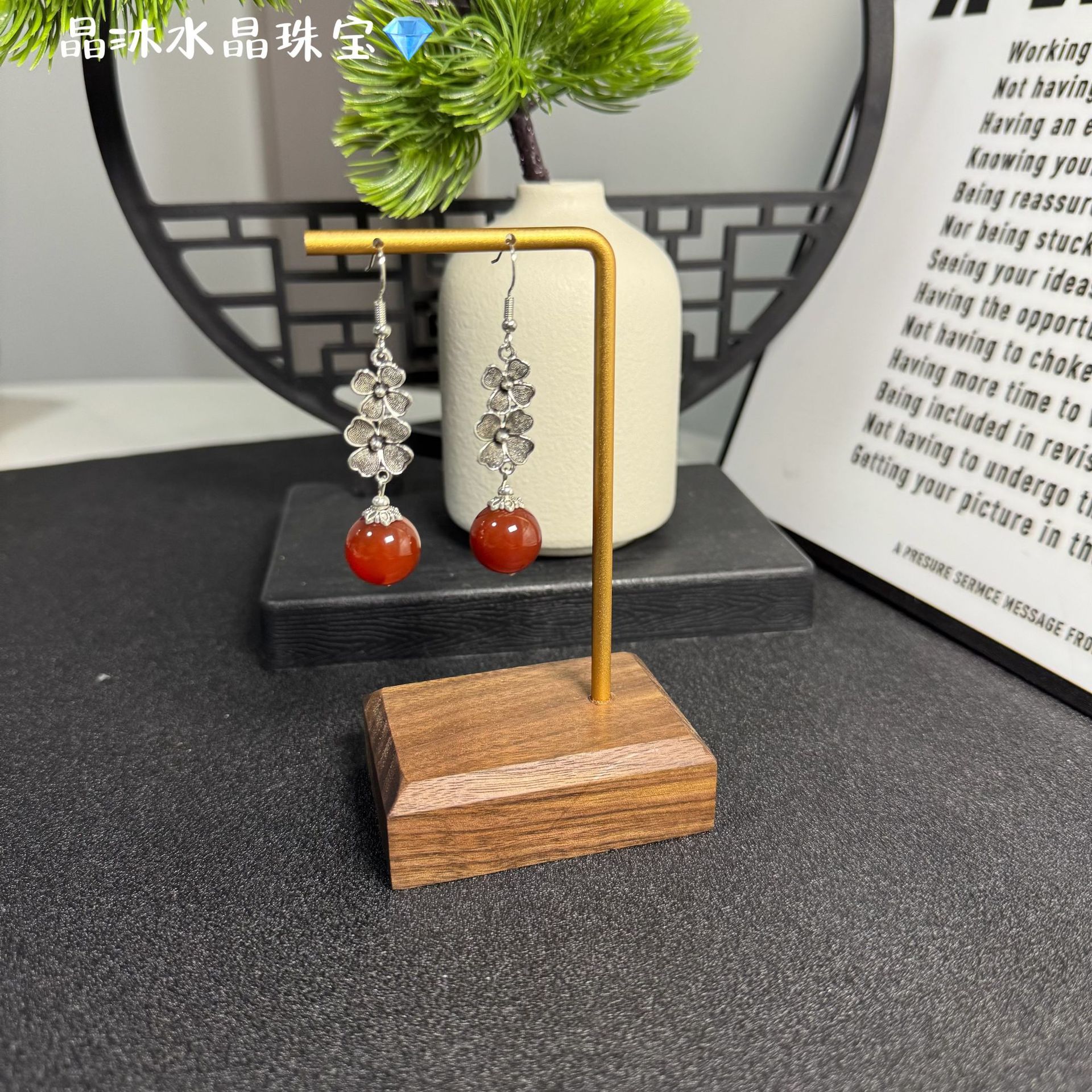 Прямые поставки с завода оптом высококачественные роскошные изысканные серьги из красного агата