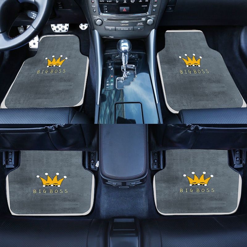 Cartoon car foot mat fully surrounded universal floor mat car foot mat car interior decoration supplies carpet foot mat