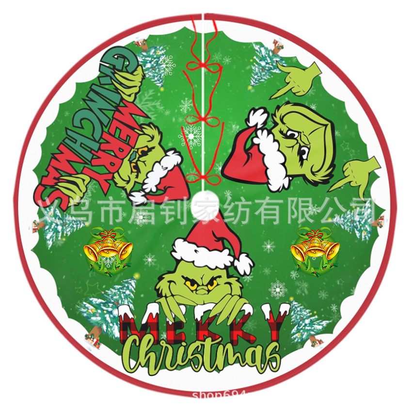 Christmas Tree Skirt Amazon New Santa Claus Decoration Bottom Gift Christmas Tree Skirt Tree Skirt Apron