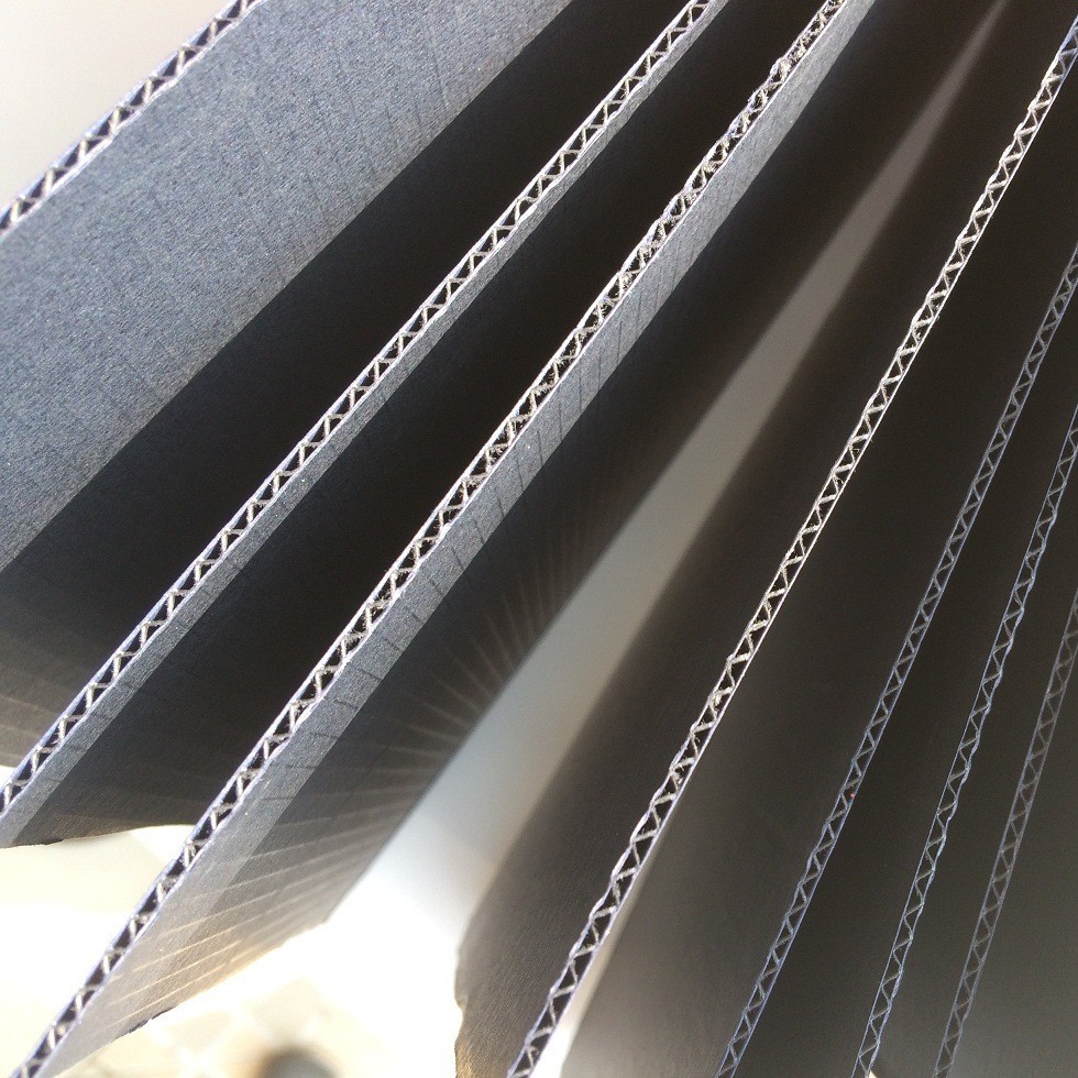 Logistics Packaging Paper Double-Layer Packaging Corrugated Paper Black Special E-Corrugated Paper Special Paper Corrugated Cardboard