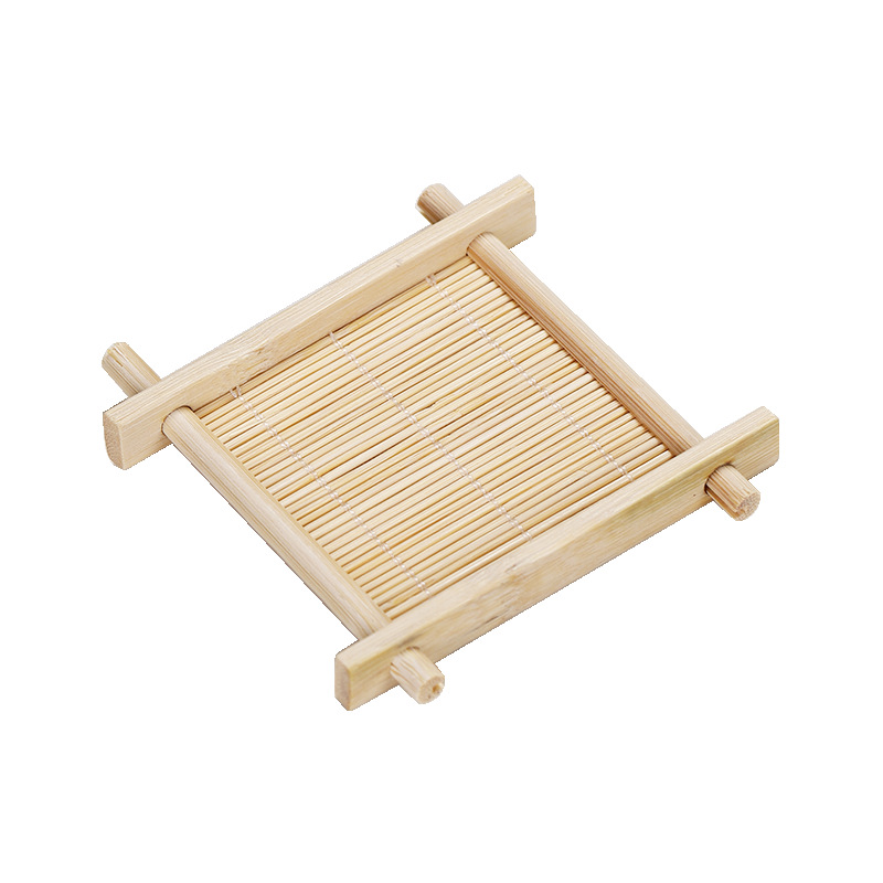 Bamboo Coasters, Tic-Tac-Toe Tea Cup Mats, Heat Insulation Mats, Small Accessories Mats, Dining Table Mats, Pastry Mats, Mats, Tea Ceremony Accessories